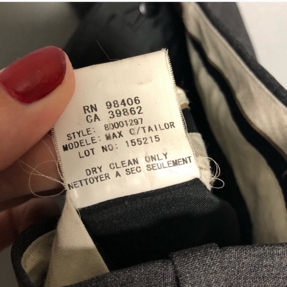 Theory Max C Tailor Gray Trouser Pant Size 4 - Picture 10 of 10